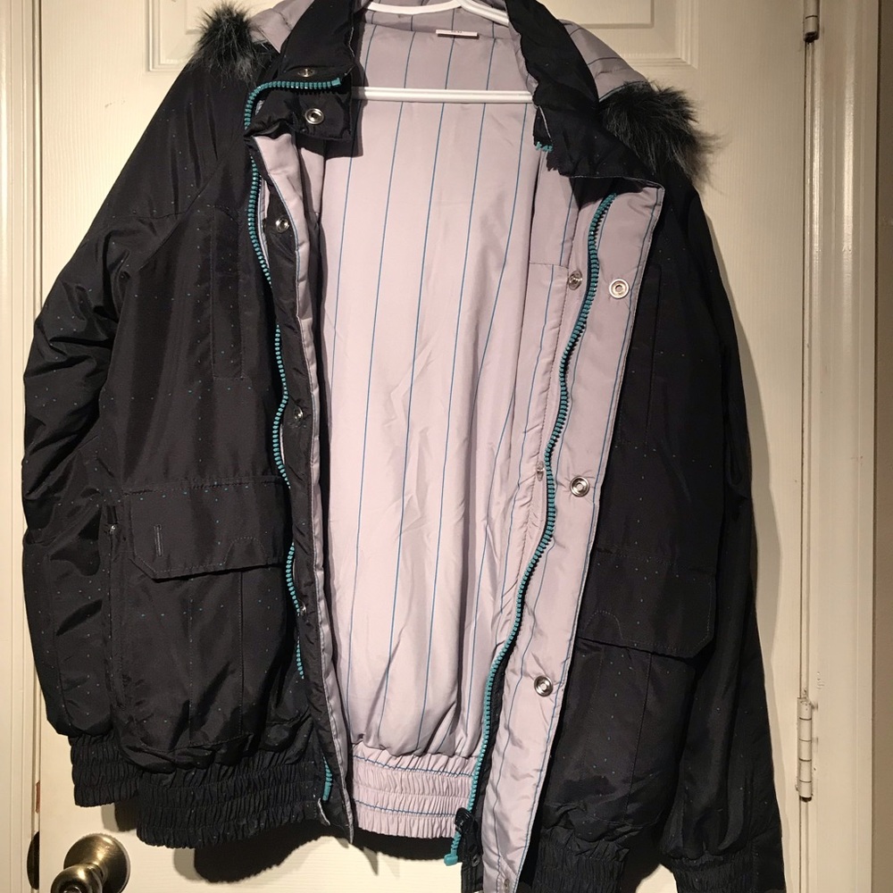 Reversible DC Coat with Fur hood